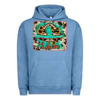Pigment Pebble Blue libra turquoise cowhide Urban Hoodie - RanaPortraitStore
