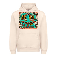 Sandshell libra turquoise cowhide Urban Hoodie - RanaPortraitStore