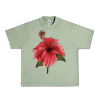 Puerto Rican Hibiscus Flower Illustrations Urban Heavy Tee | Teevron