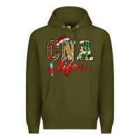 Army Green christmas certified nurse  assistant life Premium Hoodie - BarkalooDesign