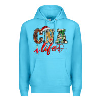 Ocean Blue christmas certified nurse  assistant life Premium Hoodie - BarkalooDesign