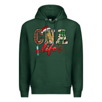 Sports Green christmas certified nurse  assistant life Premium Hoodie - BarkalooDesign