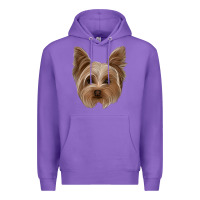 Purple yorkie Premium Hoodie - Jasminsmagicworld