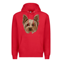Red yorkie Premium Hoodie - Jasminsmagicworld
