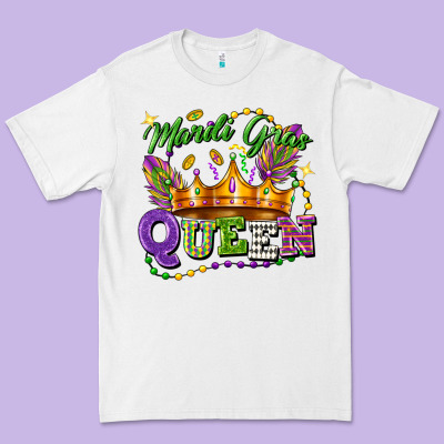 Mardi Gras Queen Premium Tee Designed By Fadigitalartstudio