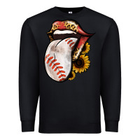 Black Baseball Tongue Premium Sweatshirt - Jasminsmagicworld