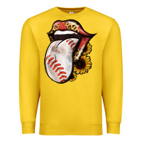 Lemon Baseball Tongue Premium Sweatshirt - Jasminsmagicworld