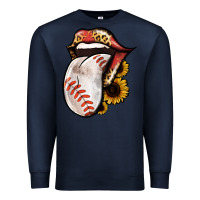 Navy Baseball Tongue Premium Sweatshirt - Jasminsmagicworld