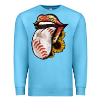 Ocean Blue Baseball Tongue Premium Sweatshirt - Jasminsmagicworld