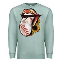 Seafoam Baseball Tongue Premium Sweatshirt - Jasminsmagicworld