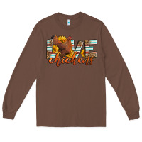 Chestnut love chickens Long Sleeve Tee - LillyAllenDesigns