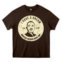 Chocolate Brown martin luther day vintage Heavy Core Tee - DesigneFamous