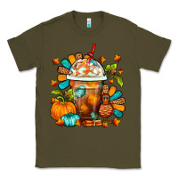 Army Green Thanksgiving Frappe Coffee Classic Tee - FaDigitalArtStudio