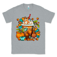 Heather Grey Thanksgiving Frappe Coffee Classic Tee - FaDigitalArtStudio