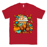Red Thanksgiving Frappe Coffee Classic Tee - FaDigitalArtStudio