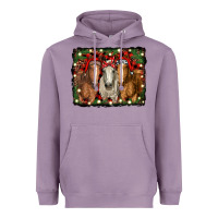 Lavender Christmas horses Heavyweight Hoodie - RanaPortraitStore