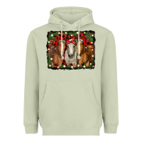 Matcha Christmas horses Heavyweight Hoodie - RanaPortraitStore