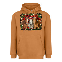 Meerkat Christmas horses Heavyweight Hoodie - RanaPortraitStore