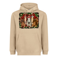 Mushroom Christmas horses Heavyweight Hoodie - RanaPortraitStore