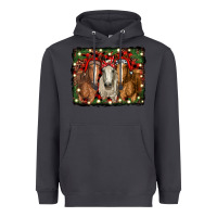 Smoke Christmas horses Heavyweight Hoodie - RanaPortraitStore