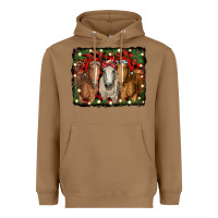 Toasted Coconut Christmas horses Heavyweight Hoodie - RanaPortraitStore