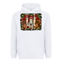 White Christmas horses Heavyweight Hoodie - RanaPortraitStore