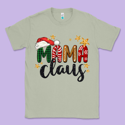 Mama Claus Christmas Classic Tee Designed By Barkaloodesign