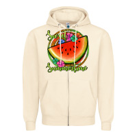 Sandshell sweet summertime watermelon Zipper Hoodie - Jasminsmagicworld