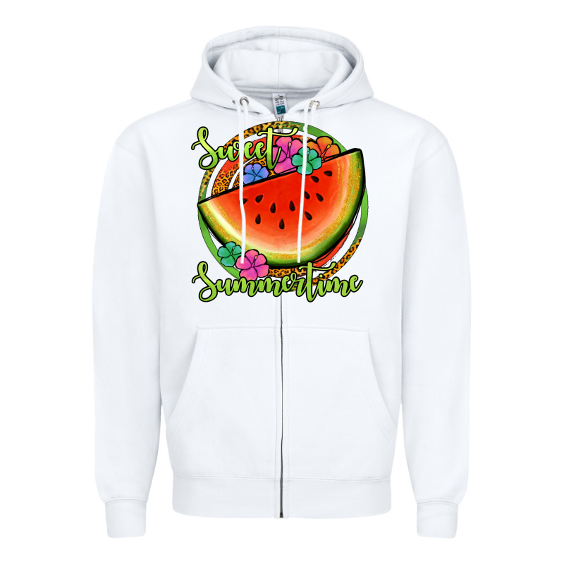 Sweet Summertime Watermelon Zipper Hoodie by Jasminsmagicworld | Teevron
