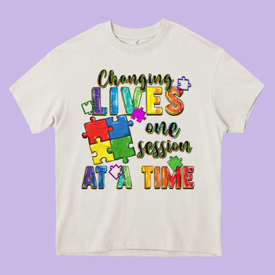 Changing Lives One Session At A Time Heavy Core Tee Designed By Fadigitalartstudio