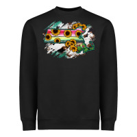 Black Massachusetts State Map Heavyweight Sweatshirt - RanaPortraitStore