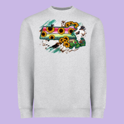 Massachusetts State Map Heavyweight Sweatshirt Designed By Ranaportraitstore