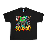 Black Spooky Season Urban Heavy Tee - CowhideDigitalArt