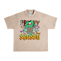 French Oak Spooky Season Urban Heavy Tee - CowhideDigitalArt