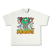 Pistachio Spooky Season Urban Heavy Tee - CowhideDigitalArt