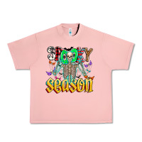 Salmon Spooky Season Urban Heavy Tee - CowhideDigitalArt
