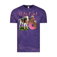 Cloud Purple holy cow i'm 6 years old Vintage Tee - LillyAllenDesigns