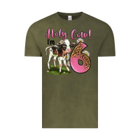 Vintage Olive holy cow i'm 6 years old Vintage Tee - LillyAllenDesigns