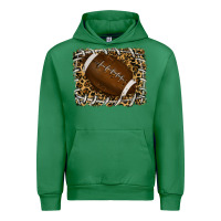 Emerald leopard american football backround Urban Hoodie - RanaPortraitStore