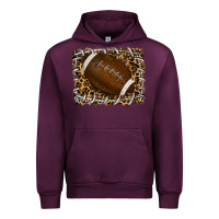 Mauve Wine leopard american football backround Urban Hoodie - RanaPortraitStore