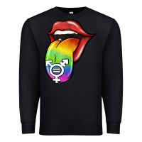 Black Pride LGBT Sign Tongue Premium Sweatshirt - Jasminsmagicworld