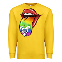 Lemon Pride LGBT Sign Tongue Premium Sweatshirt - Jasminsmagicworld