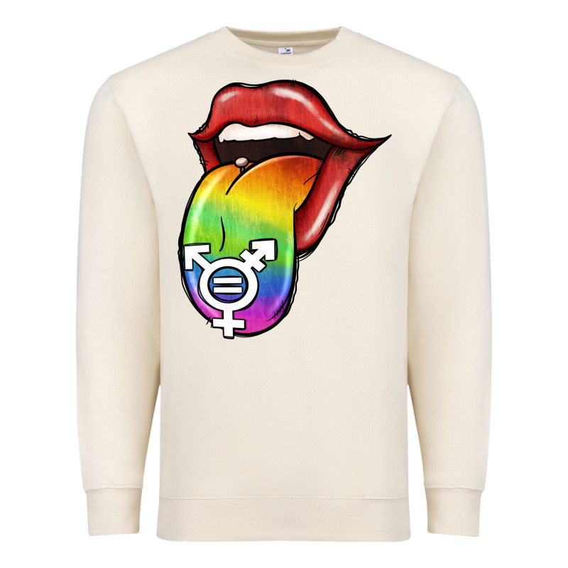 Pride Lgbt Sign Tongue Premium Sweatshirt by Jasminsmagicworld | Teevron
