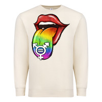 Sandshell Pride LGBT Sign Tongue Premium Sweatshirt - Jasminsmagicworld