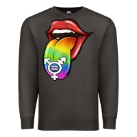 Smoke Pride LGBT Sign Tongue Premium Sweatshirt - Jasminsmagicworld