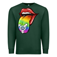 Sports Green Pride LGBT Sign Tongue Premium Sweatshirt - Jasminsmagicworld