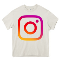 Cream instagram Heavy Core Tee - DesigneFamous