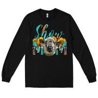 Black Western Show Mom Sheep Long Sleeve Tee - LillyAllenDesigns
