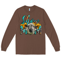 Chestnut Western Show Mom Sheep Long Sleeve Tee - LillyAllenDesigns
