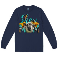 Navy Western Show Mom Sheep Long Sleeve Tee - LillyAllenDesigns